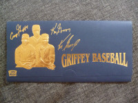 Griffey Baseball 1992 Lime Rock 3 hologram signature cards set
