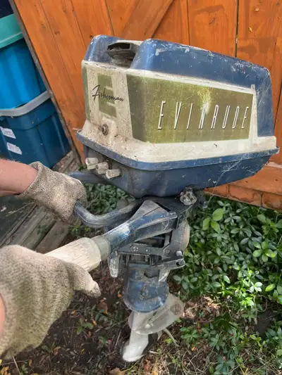 Fisherman Evinrude - could be used for parts with separate gas tank. Also have an electric motor - p...
