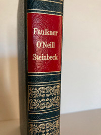 Nobel Prize Library Faulkner O'Neill and Steinbeck HB 1971 CRM