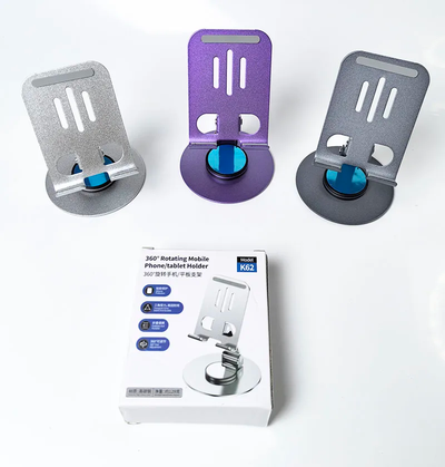 Foldable 360° Metal Phone Stand – $10, View more