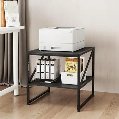 2 Tier Printer Stand 20x20 Under Desk Table Storage Shelf Heavy, View more