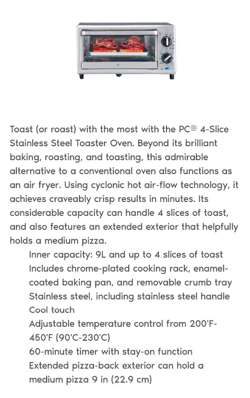 4 slice Toaster Oven in Toasters & Toaster Ovens in Mississauga / Peel Region - Image 2
