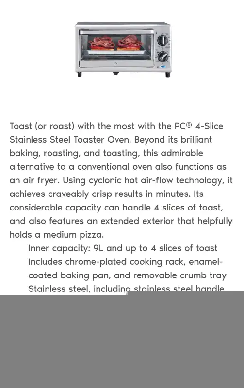 4 slice Toaster Oven in Toasters & Toaster Ovens in Mississauga / Peel Region - Image 3