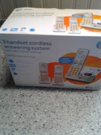 New AT&T 3 Handset Cordless Answering System