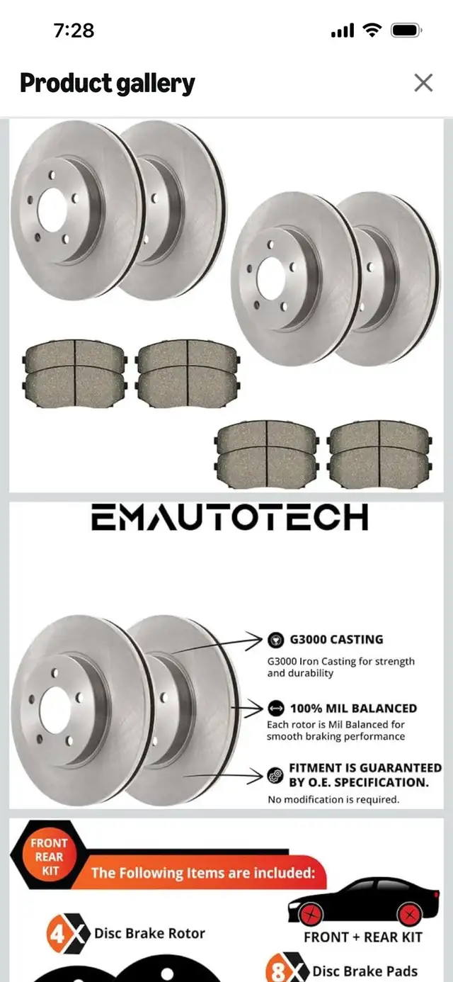2010 Kia would break pads and rotors  in Other Parts & Accessories in Saskatoon - Image 2