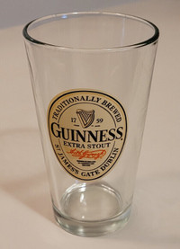 Vintage Guinness Extra Stout Beer Glass