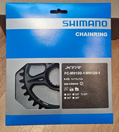 Shimano XTR - FC-M9100-1/M9120-1 - 34Tooth Chainring $100, View more