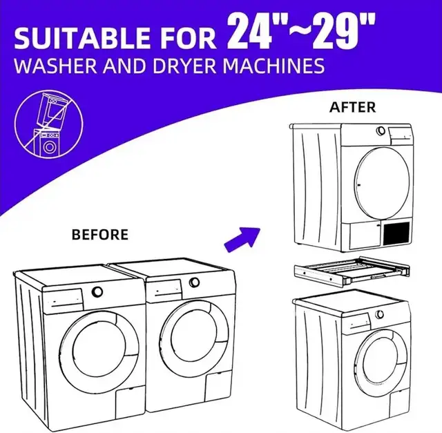 OKSTENCK Washer Dryer Stacking Kit in Washers & Dryers in Oshawa / Durham Region - Image 7