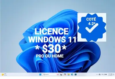LICENCE D ACTIVATION ORIGINAL DE WINDOWS 11 PRO OU HOME, View more
