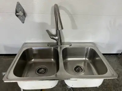 Stainless steel faucet and sink , View more