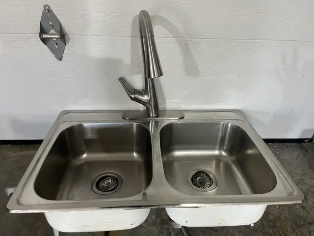 Stainless steel faucet and sink