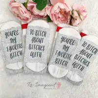 Funny Socks with custom quotes