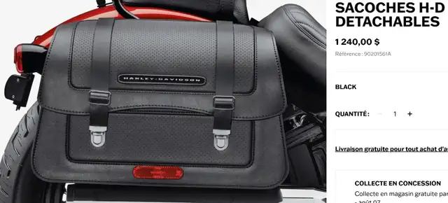 Sacoches H-D Détachables pour model FXST 2021 in Touring in Laval / North Shore - Image 4
