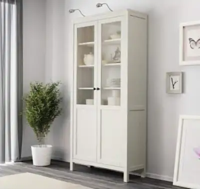 IKEA HEMNES Bookcase – 5 Shelves + 2 Doors, View more