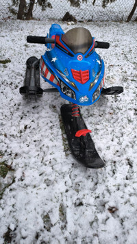 Marvel Snow Toboggan - Metal Sled Racer Scooter with Brakes