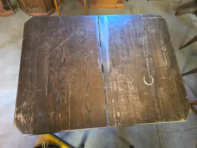 solid pedestal table, View more