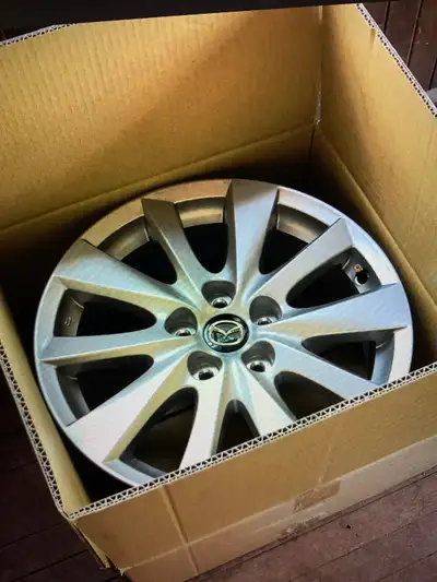 4 brand new rims, 17 inch, 5 bolt, see description on the box label. Never used, they were removed f...