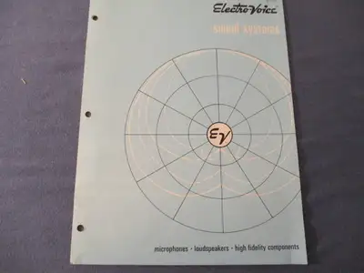 ELECTRO-VOICE SOUND SYSTEMS-RARE 8 PAGE BROCHURE-1972-VINTAGE!, View more