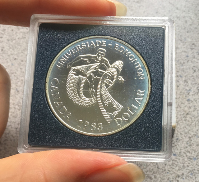 1983 Royal Canadian Mint EDMONTON WORLD UNIVERSITY GAMES SILVER in Arts & Collectibles in Kitchener / Waterloo - Image 3