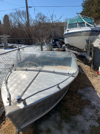1984 AROLINER  16 ft aluminum boat 