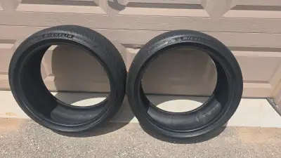Private Sale: Qty 2: Michelin Pilot Sport 4 (not 4S) Size: 225 40 19 DOT for both tires is "2022" =...