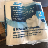 New in case Camco RV 2 ply toilet paper 40 rolls 