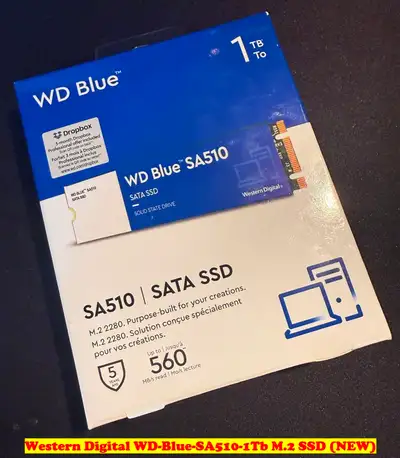 Western Digital WD-Blue-SA510-1Tb M.2 SSD (NEW), View more