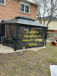 Assembly of gazebo 