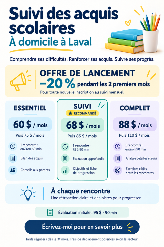 ACADEMIC SUPPORT • TUTORING • FRENCH LANGUAGE TRAINING • ASSESSMENT