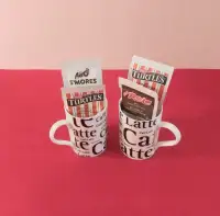 2 Ceramic Mugs with Hot Chocolate Sachets
