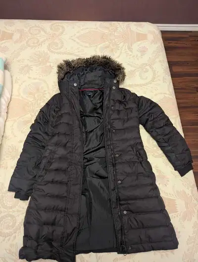 Small Tommy Hilfiger Women's Long Puffer Coat  (Used), View more