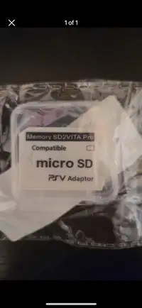 Psv Psvita sd card adapter/ charging cable 