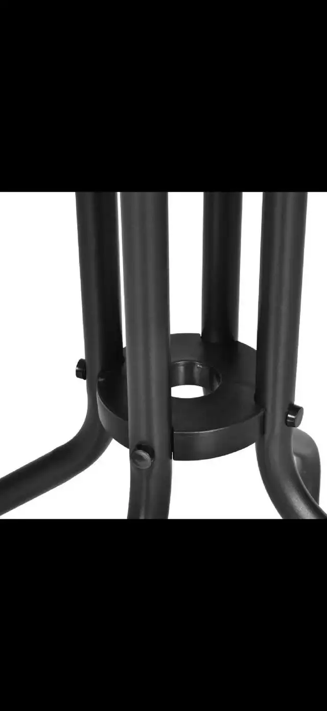 24"Patio Table Round Tempered Glass Top Outdoor Dining Steel Fra in Patio & Garden Furniture in Markham / York Region - Image 11
