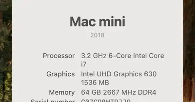 Mac mini, 64gb ram, 2tb SSD, View more