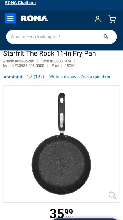Starfrit The Rock 11-in Fry Pan, View more