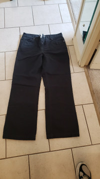 lined black jeans