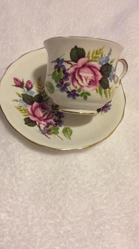 Queen Anne bone China teacup and saucer 