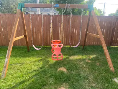 wooden swing set, View more
