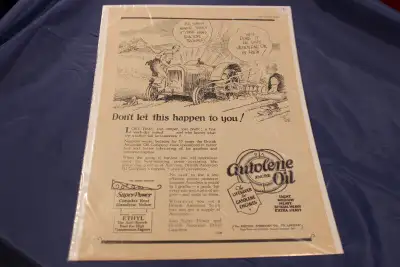 1920's Autolene Oil BA Original Ad, View more
