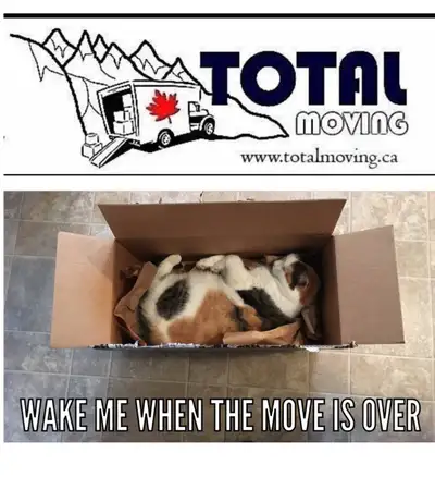 Total Moving - Your Local, Full service Mover since 2008. Thanks, View more