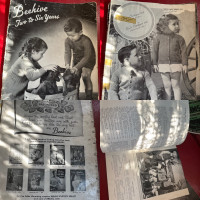 ADORABLE VINTAGE/ANTIQUE KNITTING BOOKLETS (1940’s-1950’s)