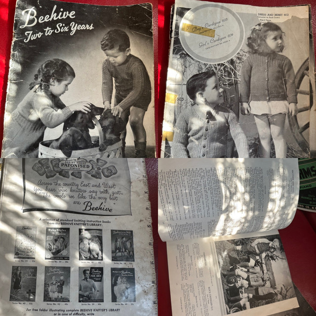 ADORABLE VINTAGE/ANTIQUE KNITTING BOOKLETS (1940’s-1950’s) in Arts & Collectibles in Regina