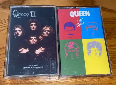 Queen II & Hot Space Cassette Tape Lot ~ Rare Albums, View more