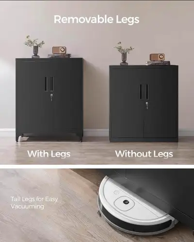 New Condition still in a box SONGMICS Garage Cabinet, Metal Storage Cabinet with Doors and Shelves,...