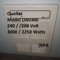 Heater - Ouellet, OAC0300, 3000W, Ceiling Insert, White