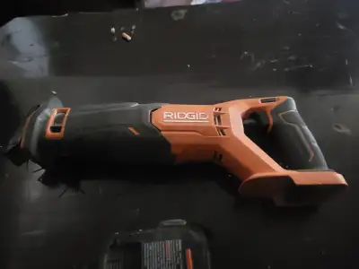 Ridgid sawzall with 18volt battery, View more