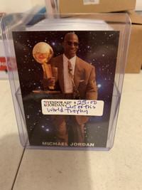 Michael Jordan Out of World Trophy PROMO NBA Card Showcase 267