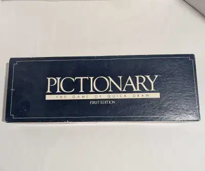 VTG 1985 Pictionary Board Game 1st Edition. This Charades Game is played on paper instead of acting...