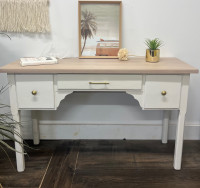 Stunning solid wood console table / writing desk 