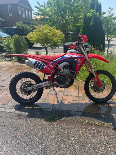 Crf250rx low hours (approx 50hrs) only trail ridden. Never raced. No issues. It's a Honda so it star...